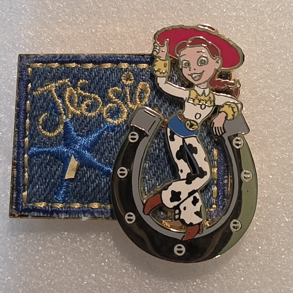 Disney Jessie Pin with Red Hat and Horseshoe